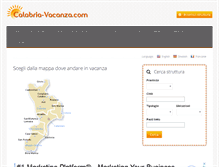 Tablet Screenshot of calabria-vacanza.com
